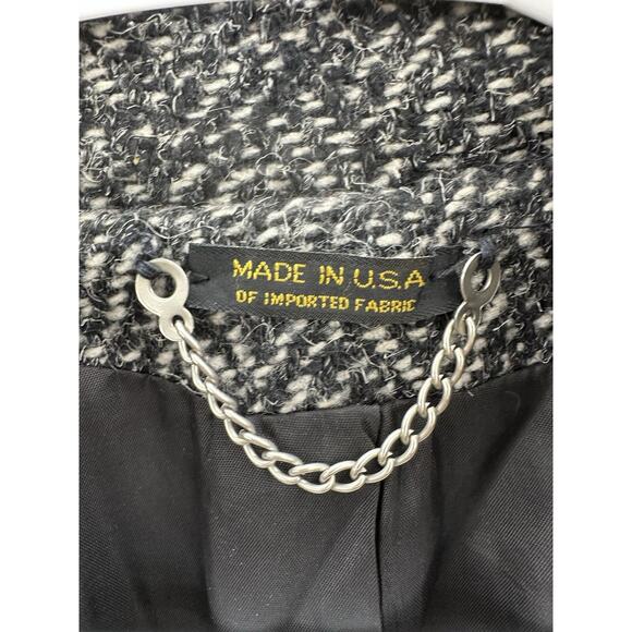 Unbranded Womens Peacoat Size Unknown Black Double-Breasted Button Up Lined VTG - Picture 5 of 11